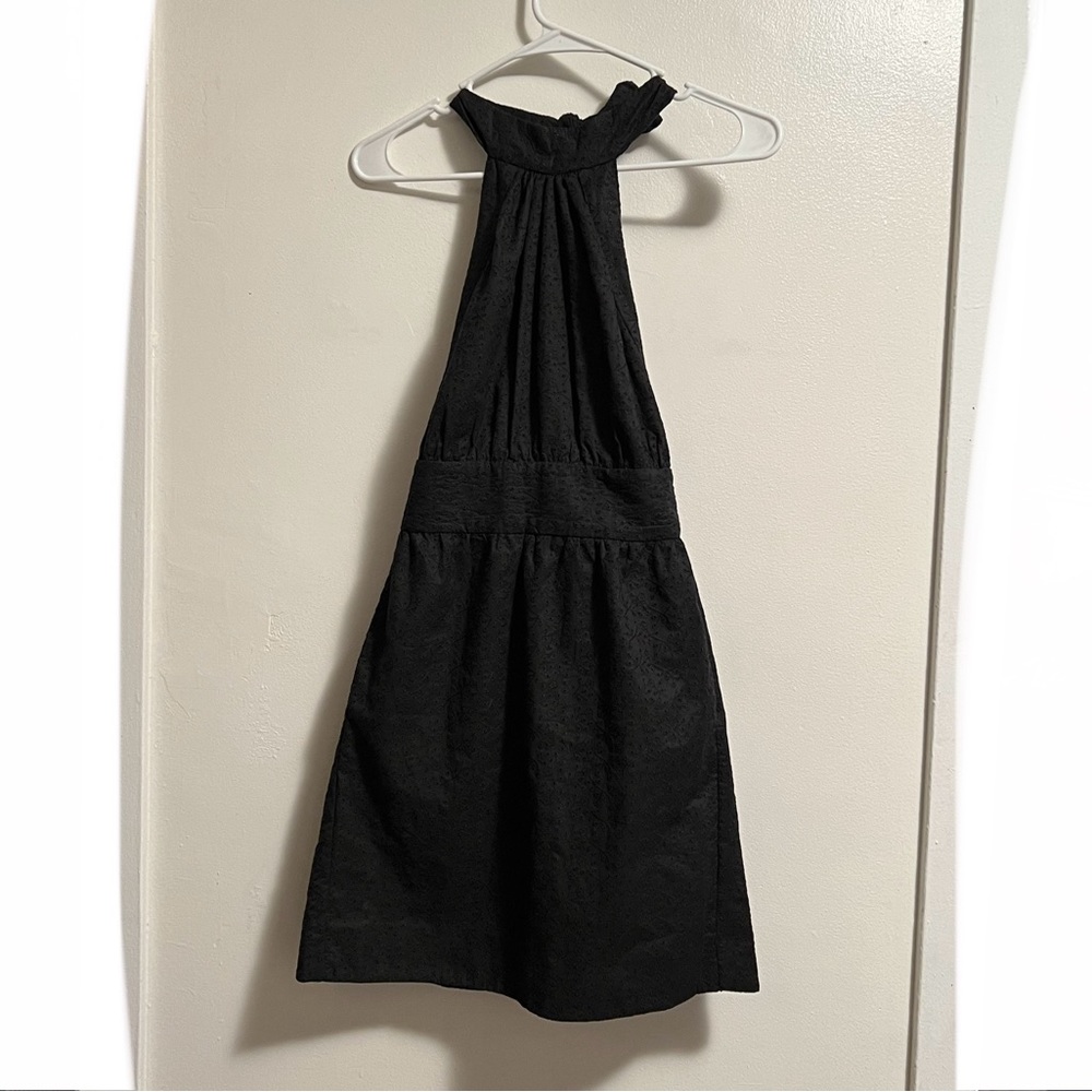 Betsy Johnson wrap open back dress LBD